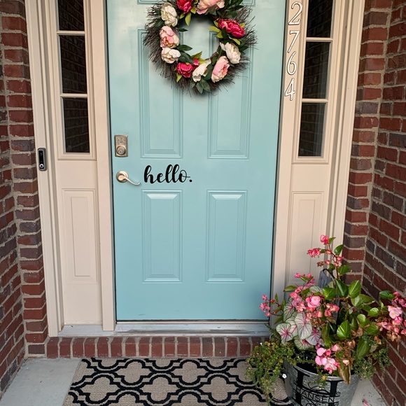 Homemade Hello Front Door Decal *Support Local* 💕 - Picture 1 of 3